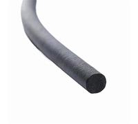 20M EPDM Rubber Sponge Seal Strip, Diameter 2-30mm Black Foam Round Seal Strip, Foam Rubber Weather Stripping 1pc(8mm)