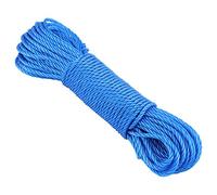 20M Multi-Fonctionnel Corde De Cordage en Nylon Corde À Laver Ligne d'escalade Traction Lier l'ombre Net Corde pour Camping en Plein Air Jardin Garage Corde À Linge(Bleu)