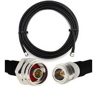 20m N mâle (Hex) vers N femelle câble coaxial étanche IP67 - HF400 Flexible 50 Ohm Câble d'extension (équivalent LMR400 UF UltraFlex) - pour WiFi LTE 4G 5G Mobile Wireless Routeur Antenne