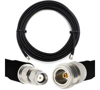 20m RP-SMA mâle vers N femelle câble coaxial - HF400 Flexible 50 Ohm Câble d'extension (équivalent LMR400 UF UltraFlex) - pour WiFi / Routeur / Antenne / RF / Radio