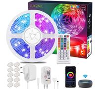 20M WiFi LED Strip,RGB LED Strip Music Sync Controlled by Smartphone APP Controlled,Works with Alexa Google Assistant,LED Strip Light for Home Decoration