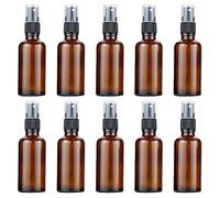 20ml Ambre Flacon Spray Vide, Flacon Pulvérisateur en Verre, Brouillard de Pulverisateur Fine, Flacon Vaporisateur de Voyage Réutilisable et Rechargeable, Cosmétique Flacons Pulvérisateurs, 10pcs