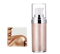 20ml Glitter Body Makeup Liquid Cream, Bronzer Smooth Shine Liquid Foundation, Moisturizing Shiny Face Body Skin Highlighter Lotion, Instant Result Sparkles And Deepens Skin Tone (01#)