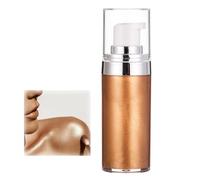 20ml Glitter Body Makeup Liquid Cream, Bronzer Smooth Shine Liquid Foundation, Moisturizing Shiny Face Body Skin Highlighter Lotion, Instant Result Sparkles And Deepens Skin Tone (03#)