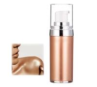 20ml Glitter Body Makeup Liquid Cream, Bronzer Smooth Shine Liquid Foundation, Moisturizing Shiny Face Body Skin Highlighter Lotion, Instant Result Sparkles And Deepens Skin Tone (02#)