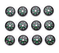 20mm 12pcs Mini Boussole Remplie D'huile De Poche, Boussole De Pr¿¿Cision Remplie D'huile ¿¿Cologique, Utilis¿¿E Pour La Randonn¿¿E, Le Camping, Les Accessoires D'activit¿¿S De Plein Air