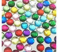 20mm 18mm 16mm 14.0mm 10mm 8mm 6mm-1-10mm 100 pièces Strass acryliques à dos plat pierres de Chaton rondes fabrication de bijoux vêtements robe fournitures artisanales