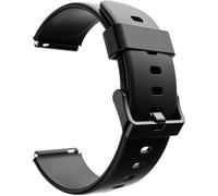 20mm Bracelet de Montre Rechange en TPU Watch Strap Boucle Ardillon Remplacement Silicone Générique R30PRO R30 R50 Blackview NOIR