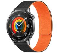 20mm Bracelet de Rechange Compatibles avec Garmin Forerunner 55/165/245/645/Vivoactive 6/5/Garmin Venu/Venu 2 Plus/Amazfit Active 2/Active/Polar Ignite 3/lgnite 2/Unite Bracelet (NOIR ORANGE)