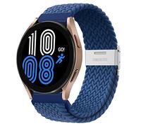 20mm Bracelet Elastique Tressée pour Samsung Galaxy Watch 7 6 5 4 40/42/44/46/43/47mm/5 Pro 45mm Bande de Remplacement Sport en Nylon Élastique Réglable pour HUAWEI Watch GT/2/2e/Pro 42mm,Mer bleue