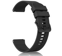 20mm Bracelet Silicone pour Garmin Forerunner 55/165/245/645/Vivoactive 6/5/Garmin Venu/Venu 2 Plus/Amazfit Active 2/Active/Polar Ignite 3/lgnite 2/Unite/COROS APEX 2/Pace 2 Bracelet (Noir)