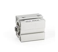 20mm Course 5/10/20/25/30/40 50mm Double acteur SDA20 Cylindre de piston pneumatique compact,Pro Précision(Stroke 100mm)