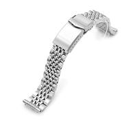 20mm Goma BOR 316L Acier Inoxydable Bracelet de Montre Métal Extrémité Droite