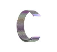 (20mm,Rainbow)Replacement Strap Stainless Steel Magnetic Milan Fashion Wristband for Samsung Galaxy Watch 3