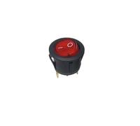 20mm round switch button 3-pin two gear KCd1 small power supply with light boat switch AC 125v/10a 250v/6a with light NWPNLXEA(Red 4PCS,220v)