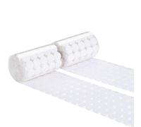 20mm Scratch Autocollant Double Face Rond, Crochet et Boucle Auto-adhésifs pour Salle de Classe, Bureau, Maison, bricolages pour Enfant (500 Paires, Blanc)