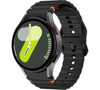 20Mm Silicone Coutures Ondulées Bracelet De Montres Pour Galaxy Watch 7 44Mm/ 40Mm Strap, Sangle Wristband Libération Rapide Bracelets Armband Pour Galaxy Watch 6 40Mm/ 44Mm