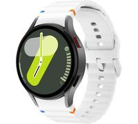 20Mm Silicone Coutures Ondulées Bracelet De Montres Pour Galaxy Watch 7 44Mm/ 40Mm Strap, Sangle Wristband Libération Rapide Bracelets Armband Pour Galaxy Watch 6 40Mm/ 44Mm