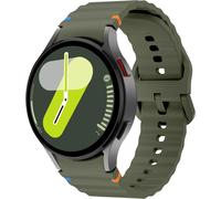 20Mm Silicone Coutures Ondulées Bracelet De Montres Pour Galaxy Watch 7 44Mm/ 40Mm Strap, Sangle Wristband Libération Rapide Bracelets Armband Pour Galaxy Watch 6 40Mm/ 44Mm