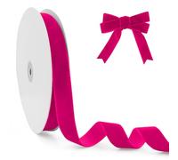 20mm X 25yard Ruban Velours,Ruban En Velours Polyester,Ruban En Velours,Ruban Couture,Rubans Pour Couture,Ruban Velour,Velvet Ribbon,Ruban Rouge Velour,Ruban Velour Rouge,Ruban Rouge Tissu,Ribon