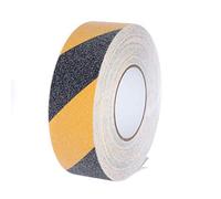 [20Mx5cm] Bande Antidérapante adhésive, Forte Adhésif, Ruban Autocollant Anti-dérapante, pour Intérieur et Extérieur, pour la Sécurité au Travail et la Maison. Bande Sécurité, noir / jaune, TKD5036