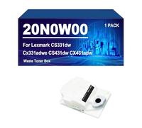 20N0W00 Boîte De Toner Usagé Compatible avec L'imprimante pour Lexmark CS331dw CX331adwe CS431dw CX431adw,20N0W00-1 Pack