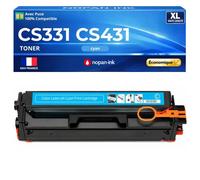 20N20C0 Toner Cyan compatible pour Lexmark CS331dw CS431dw CX331adwe CX431adw avec puce haute capacité 1500 pages impression laser couleur