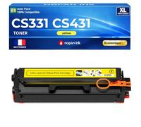 20N20Y0 Cartouche Toner Compatible pour Lexmark CS331dw CS431dw CX331adwe CX431adw Jaune Haute capacité avec Puce rendement 1500 Pages Impressions Laser Couleur nettes Bureau