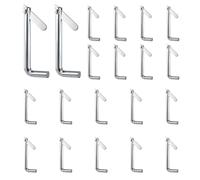 20P Galvanized Steel Scaffolding Toggle Pins Sturdy Scaffold Locking Pins for Construction Frames Furniture DIY Projects