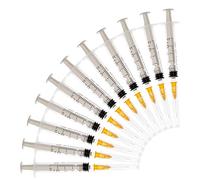 20Pack-2.5ml Seringues avec aiguilles 25G 1inch, seringue stérile jetable avec seringue en plastique