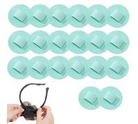 20Pack Felt Hair Band Pad, DIY Felt Hair Band Decor Base with Elastic Bands for Tea Party Headbands, Securely Glued Not Easy to Fall Off (Green)