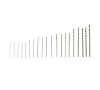 20Pc Mini HSS Drill Twist High Speed Steel Small Set For Wood Drilling in Case