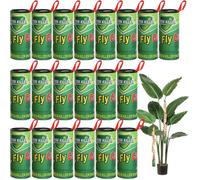 20Pc Rubans Attrape Mouches Rouleau adhésif Mouche Collant Attrape Mouche Papier Tue Mouche pour Les moustiques et Autres Insectes