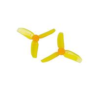 20PCS/10Pairs Fit for Kingkong 2840 2.8X4.0 3-Blade 2.8 inch Propeller CW CCW 1.5Mm Mounting Hole for FPV Quadcopter RC Racer Drones(Color:Yellow)