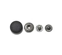 20pcs 12/15/18/20/23mm boutons pression bouton de fixation rond pour boutons de couture de vêtement bricolage, Noir, 23mm