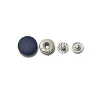 20pcs 12/15/18/20/23mm boutons pression bouton de fixation rond pour boutons de couture de vêtement bricolage, Bleu marine, 12mm