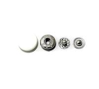 20pcs 12/15/18/20/23mm boutons pression bouton de fixation rond pour boutons de couture de vêtement bricolage, Blanc, 20mm