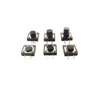 20PCS 12X12x4.3//5/6/7/8/9/10/12mm Tact Switch Tactile Push Button Switch Kit Sets DIP 4P Switch NWPNLXEA(12X12x4.3mm)