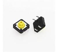 20Pcs 12x12x7.3 Mm Commutateurs Tactiles Jaune Bouton Poussoir Carré Commutateur Tactile 12 * 12 * 7.3 Mm Micro Commutateur (Color : 2)(2)