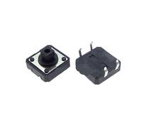 20Pcs 12x12x7.3 mm Tactile Switches Yellow Square Push Button Tact Switch 12 * 12 * 7.3 mm switch NWPNLXEA(Gelb)
