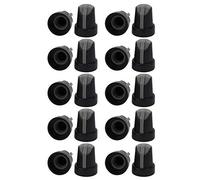 20Pcs 14.8mm x 18mm Potentiomètre En Plastique Contrôle Du Volume Bouton Rotatif Noir Gris