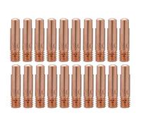 20pcs 15A-K Soudure Pointe de Tube en Cuivre au Gaz Accessoires de Pistolet de Soudage Guide Fil Cuivre (1.0)