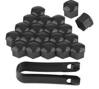 20pcs 19mm écrous de roue de voiture capuchons de vis de voiture nubsthub couverture de boulon jantes protection extérieure (gris)