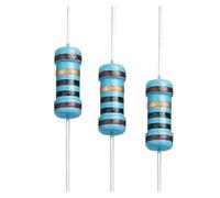 20PCS 1W Metal Film Resistor Five-color Ring Power Resistor 0.1~1M 2 4.7 10R 47 100 220 360 470 1K 2.2K 10K 22K 4.7K 100K Ohm CZAOINCU(9.1K Ohm)