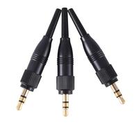 20Pcs 3.5mm 1/8 Inch Stereo Screw Audio Lock Connector for Sennheiser for Sony D11/V1/P03 Microphone Spare Plug Adapter