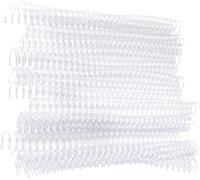 20pcs 30 trous feuilles libres plastique anneaux de reliure anneaux en spirale pour papier A4 19mm transparent