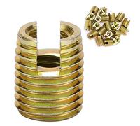 20pcs 302 Acier Carbone Inserts FiletéS Autotaraudeurs Kit De RéParation De Bagues De Vis Insert De RéParation De Filetage (M6*1.0 ExtéRieur M10*1.5)