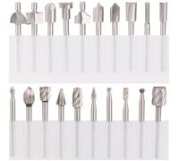 20Pcs 3mm 1/8"" fraises acier rapide fraises à Bois Kit d'Accessoires Pour Dremel Foredom Proxxon Rotatif Outil