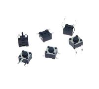 20PCS 4.5x4.5x3.8MM panel PCB4.5 * 4.5 * 3.8MM momentary switch toy switch DIP side 3 pins direct insert 4 pins patch 4 pins NWPNLXEA(3.8MM(3PIN))