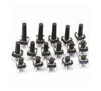 20PCS 4Pin 6 * 6 Tact Push Button Switches DIP 6x6x4.3/5/6/7/8/9/10/11/12/13/14/15 MM 4.3mm 5mm 6mm 7mm 8mm 9mm 10mm 11mm NWPNLXEA(6x6x15mm)